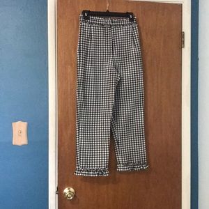NWOT topshop gingham pants